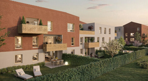 Programme immobilier neuf Auréa - Genas proche zone d'activité Mi-Plaine et centre-ville (69740) - Référence : 14016