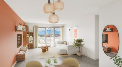 Programme immobilier neuf CONTEMPORA - Gières : appartements neufs T2–T4 à 5 min du tramway B Gières - Gare Universités (38610) - Référence : 15435