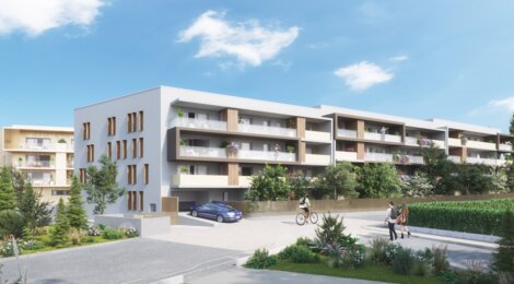 Programme immobilier neuf CONTEMPORA - Gières : appartements neufs T2–T4 à 5 min du tramway B Gières - Gare Universités (38610) - Référence : 15435