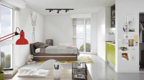 Programme immobilier neuf GIÈRES STUDENT FACTORY - Gières : résidence étudiante à 5 min du campus, appartements meublés et LMNP (38610) - Référence : 10269
