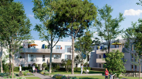Programme immobilier neuf Bleu d'Eole - Gigean : Appartements T2–T4 avec terrasses, jardins et sécurité proche du centre village (34770) - Référence : 5538