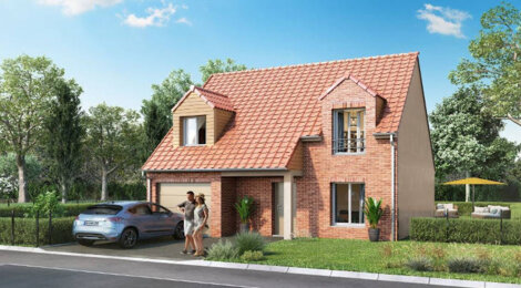 Programme immobilier neuf LE CLOS DU VAL DE LA SENSÉE - Gœulzin : Maisons T4–T5 avec jardins, garages et architecture typique dans un secteur calme (59169) - Référence : 11994
