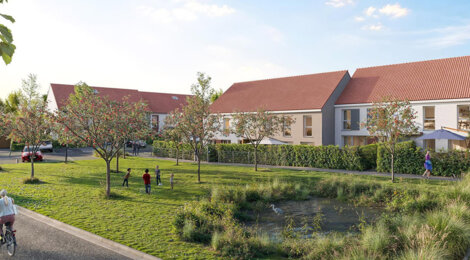 Programme immobilier neuf LE CLOS DES OISEAUX - Gonfreville-l'Orcher appartements-jardins proches du Havre (76700) - Référence : 17501