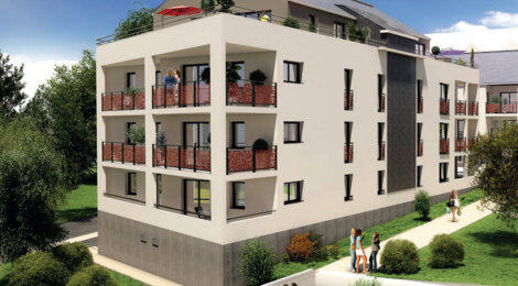 Programme immobilier neuf Carré Nature - Grandchamp-des-Fontaines : Appartements T2–T4 avec jardins, salle de bain équipée et ascenseur au cœur du centre bourg (44119) - Référence : 6225