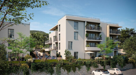 Programme immobilier neuf Villa Pharos - Grasse : appartements neufs T2–T4 à 4 min de la gare TER (06130) - Référence : 14313