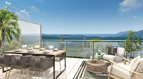 Programme immobilier neuf VILLA MARCY - Grasse proche du centre et du bus Petit Paris Bas (06130) - Référence : 11475