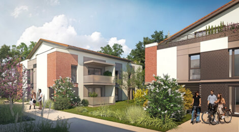 Programme immobilier neuf SAISONS - Gratentour : 34 appartements neufs dans un secteur résidentiel calme (31150) - Référence : 7407
