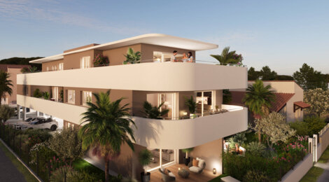 Programme immobilier neuf la résidence des roches - Grau d'Agde : appartements neufs du 2 au 4 pièces à 1 min de la mer (34300) - Référence : 7900