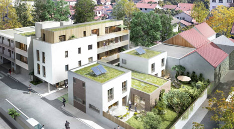 Programme immobilier neuf VILLA CLAIRE - Grenoble, logements neufs et proximité parc Paul Mistral près des tramways C et E (38000) - Référence : 10956