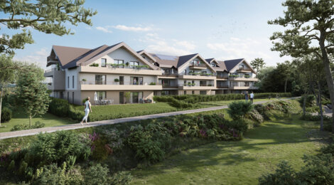 Programme immobilier neuf Les Jardins de Sierre - Grésy-sur-Aix : Appartements T2–T4 avec terrasses, jardins et garage sécurisé proche de la gare (73100) - Référence : 6413