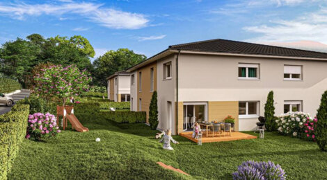 Programme immobilier neuf Les carrés du Poète - Grésy-sur-Isère : maisons neuves du 2 au 4 pièces proche de la gare (73460) - Référence : 8424