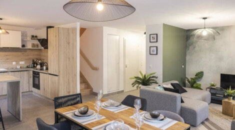 Programme immobilier neuf Les carrés du Poète - Grésy-sur-Isère : maisons neuves du 2 au 4 pièces proche de la gare (73460) - Référence : 8424