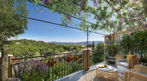Programme immobilier neuf FEERIES PROVENCALES - Grimaud : Appartements T2–T4 avec terrasses, piscine commune et proximité plage (83310) - Référence : 14658