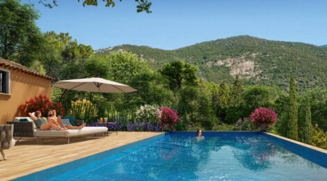 Programme immobilier neuf FEERIES PROVENCALES - Grimaud : Appartements T2–T4 avec terrasses, piscine commune et proximité plage (83310) - Référence : 14658