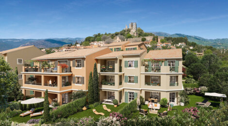 Programme immobilier neuf FEERIES PROVENCALES - Grimaud : Appartements T2–T4 avec terrasses, piscine commune et proximité plage (83310) - Référence : 14658