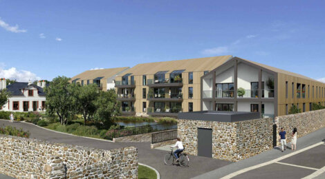 Programme immobilier neuf Le Domaine Saint-Michel - Guérande : Appartements studio–T4 avec terrasses, parking sécurisé et proximité remparts (44350) - Référence : 14644