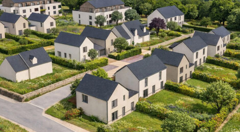 Programme immobilier neuf Fleur d'Ô - Guérande proche remparts résidence nature appartements et maisons (44350) - Référence : 17197