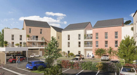 Programme immobilier neuf Odyssée - Guidel : appartements neufs du 2 au 4 pièces en centre bourg (56520) - Référence : 18092
