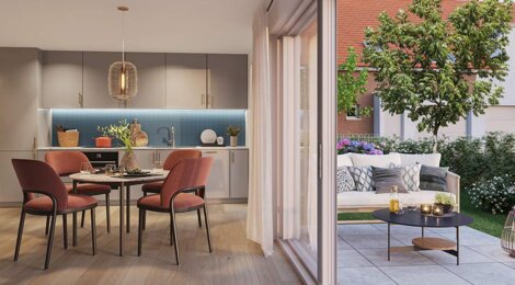 Programme immobilier neuf Les Jardins d'Ostara - Haguenau : maisons neuves et appartements proche IUT (67500) - Référence : 18036