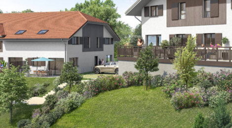 Programme immobilier neuf Les villas Alphonsine - Hauteville-sur-Fier à moins de 30 min de la gare d’Annecy (74150) - Référence : 12591
