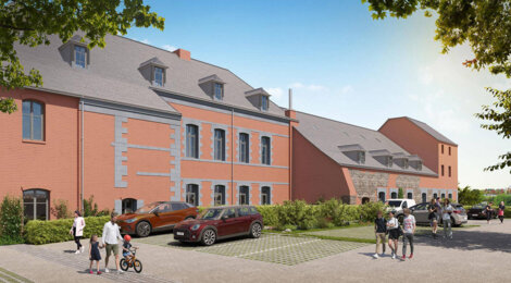 Programme immobilier neuf ABBAYE DES BENEDICTINS - Hautmont : 43 appartements neufs en monument historique, cœur de ville et vue sur la Sambre (59330) - Référence : 15688