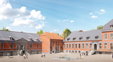 Programme immobilier neuf ABBAYE DES BENEDICTINS - Hautmont : 43 appartements neufs en monument historique, cœur de ville et vue sur la Sambre (59330) - Référence : 15688