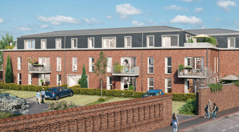 Programme immobilier neuf Villa Saint Charles - Hem : Appartements T2–T4 avec balcons, cœur d’îlot paysager et proximité bourg (59510) - Référence : 14565