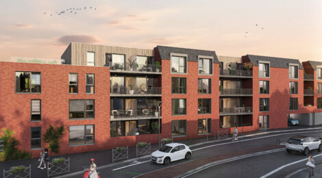 Programme immobilier neuf Garance - Hem, résidence neuve et proximité Lille en quartier Tribonnerie (59510) - Référence : 15800