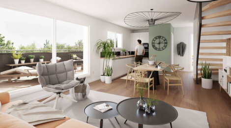 Programme immobilier neuf LES DUOS DES COQUELICOTS - Hochstett  micro-copropriété aux portes de Strasbourg (67170) - Référence : 11706