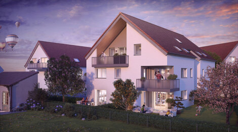 Programme immobilier neuf CLE DE SOL - Holtzheim : maisons et appartements neufs du studio au 5 pièces en cœur de village (67810) - Référence : 15407
