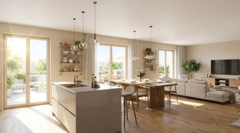 Programme immobilier neuf CARRE VILLAGE - Holtzheim proche Strasbourg logements triplex cadre résidentiel calme (67810) - Référence : 17201