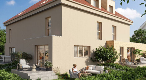 Programme immobilier neuf CARRE VILLAGE - Holtzheim proche Strasbourg logements triplex cadre résidentiel calme (67810) - Référence : 17201