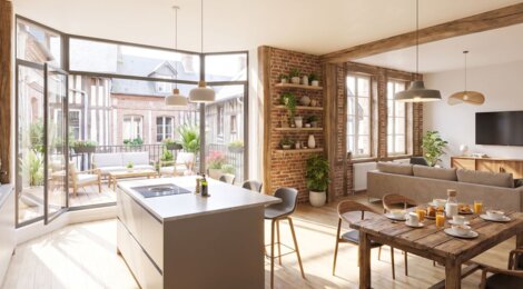 Programme immobilier neuf Saint-Siméon - Honfleur appartements réhabilités au cœur historique (14600) - Référence : 18018