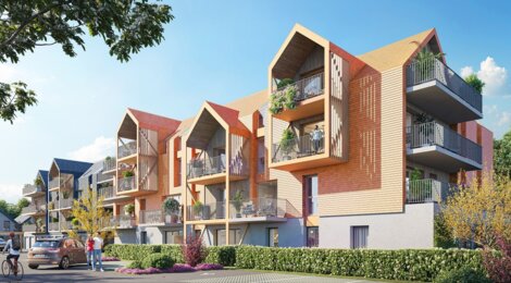 Programme immobilier neuf Sémaphore - Honfleur : Appartements T1–T3 et maisons T4 avec terrasses, jardins privatifs et proximité Vieux Bassin (14600) - Référence : 14520