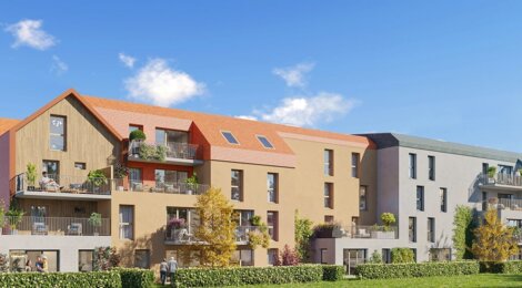 Programme immobilier neuf Sémaphore - Honfleur : Appartements T1–T3 et maisons T4 avec terrasses, jardins privatifs et proximité Vieux Bassin (14600) - Référence : 14520