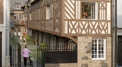 Programme immobilier neuf Le 75 - HONFLEUR - Honfleur centre historique proche Vieux Bassin (14600) - Référence : 17086
