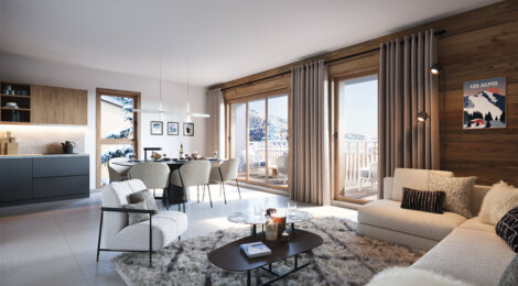 Programme immobilier neuf LES CHALETS D'OLCA - Houches près du téléphérique de Bellevue (74310) - Référence : 10996