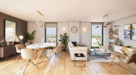 Programme immobilier neuf La Fregate - Houlgate vue mer en première ligne (14510) - Référence : 17004