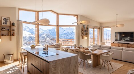 Programme immobilier neuf Icone - Huez proche des pistes et de la télécabine Alpe Express (38750) - Référence : 18510