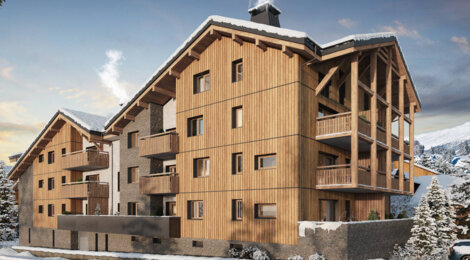 Programme immobilier neuf 1860 - Huez, résidence neuve et proximité Palais des Sports en cœur de station (38750) - Référence : 15394