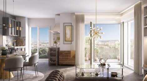 Programme immobilier neuf JARDIN DES EAUX VIVES -  Huningue : appartements neufs du 2 au 5 pièces au pied du parc des Eaux Vives (68330) - Référence : 15382