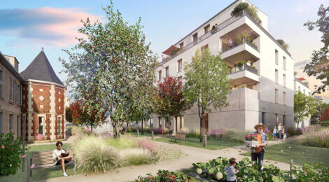 Programme immobilier neuf LES PROMENADES DE JEANNE - Ifs à proximité immédiate de Caen (14123) - Référence : 14466