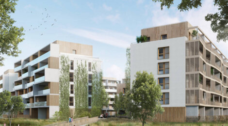 Programme immobilier neuf L'HELIONE - Illkirch-Graffenstaden l’écoquartier Prairies du Canal proche de Strasbourg (67400) - Référence : 10925