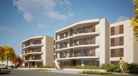 Programme immobilier neuf LA COULEE VERTE - RESIDENCE LA RIVIERA - Is-sur-Tille  à deux pas de la gare (21120) - Référence : 10805
