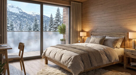 Programme immobilier neuf Alpen Lodge - Isola station village appartements montagne accès pistes et vues (06420) - Référence : 17224