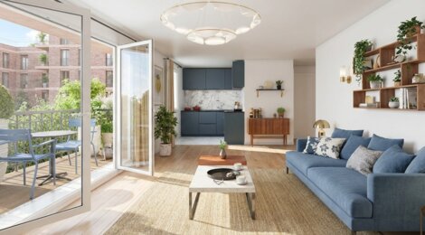 Programme immobilier neuf Ivry Confluences 1 - Ivry-sur-Seine à quelques pas de la gare RER C (94200) - Référence : 16633