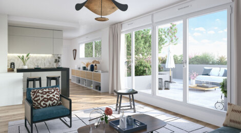 Programme immobilier neuf AVENUE DE L'INDUSTRIE -  Ivry-sur-Seine : appartements neufs du studio au 6 pièces en bords de Seine (94200) - Référence : 18022