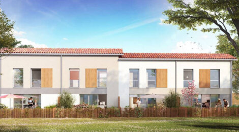 Programme immobilier neuf DOLCE VILLA - Izon : Maisons T2–T3 avec jardins, terrasses et sécurité à 500 mètres de la mairie (33450) - Référence : 4695