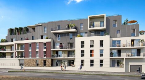 Programme immobilier neuf Coeur de Ville - Joué-lès-Tours : appartements neufs du 2 au 5 pièces proche centre et tramway (37300) - Référence : 15347