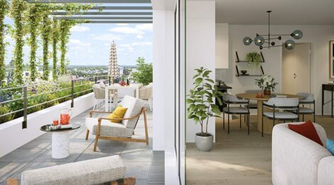 Programme immobilier neuf Coeur de Ville - Joué-lès-Tours : appartements neufs du 2 au 5 pièces proche centre et tramway (37300) - Référence : 15347